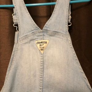 Girls OshKosh overall dress size 7 blue